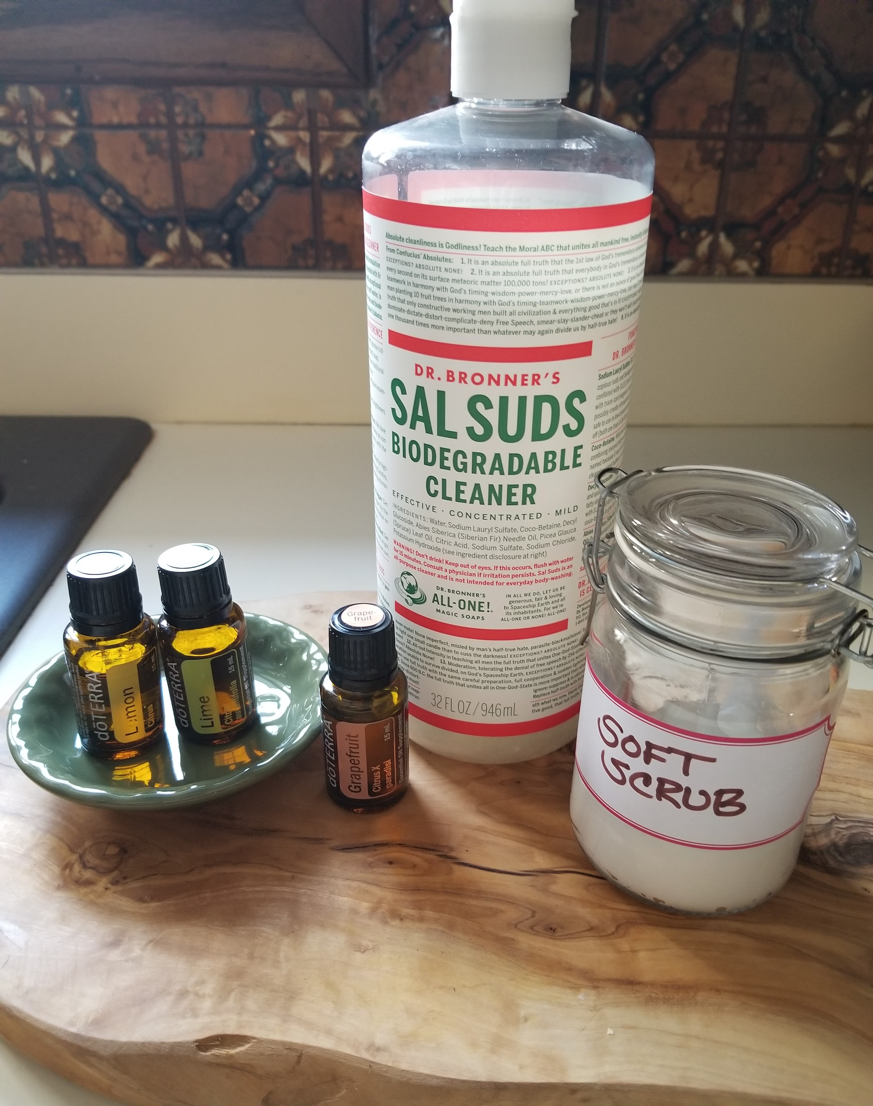 DIY Soft Scrub Cleaner with Essential Oils